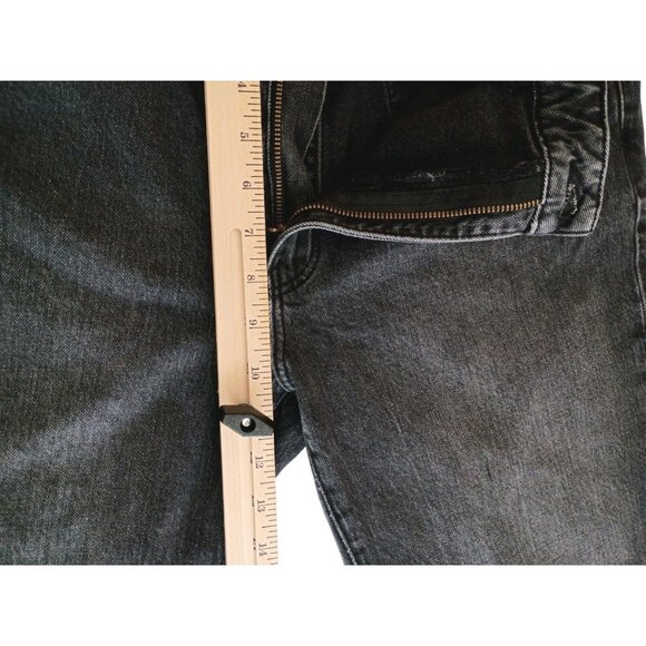 ROLLA'S Jeans 'Miller' Womens Size 31 Slim Denim Black/Gray Raw Hem Pants Mid Hi - Picture 3 of 8